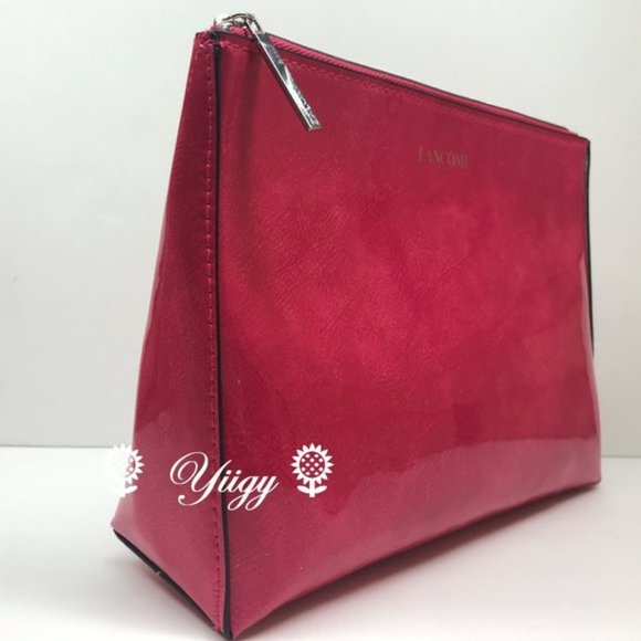 🍀 Lancôme 🍀 Big Pink Makeup Cosmetic Travel Toiletry Case Bag NEW 🍀 - Picture 3 of 7